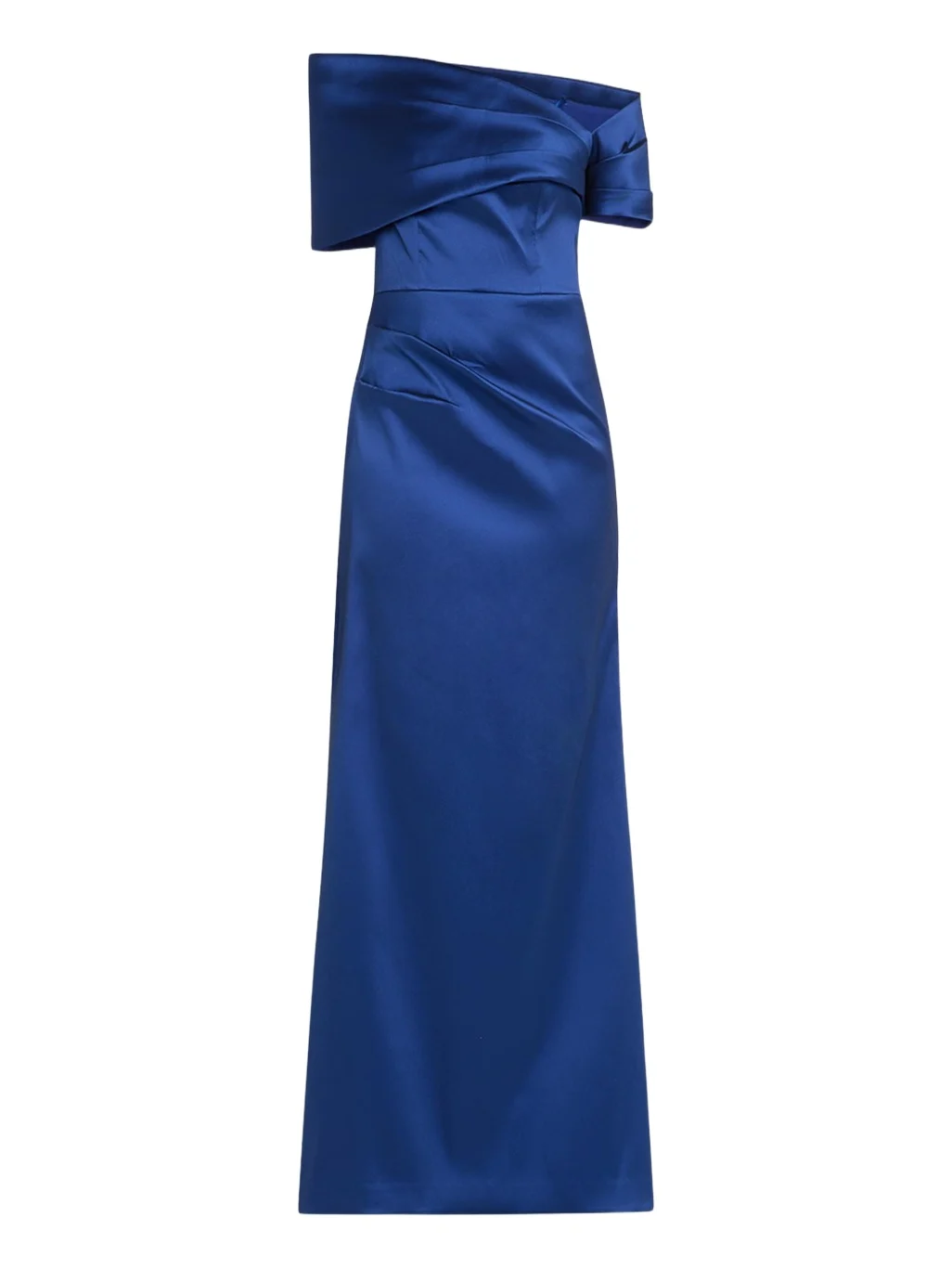Rickie Freeman for Teri Jon One-Shoulder Stretch Mikado Gown