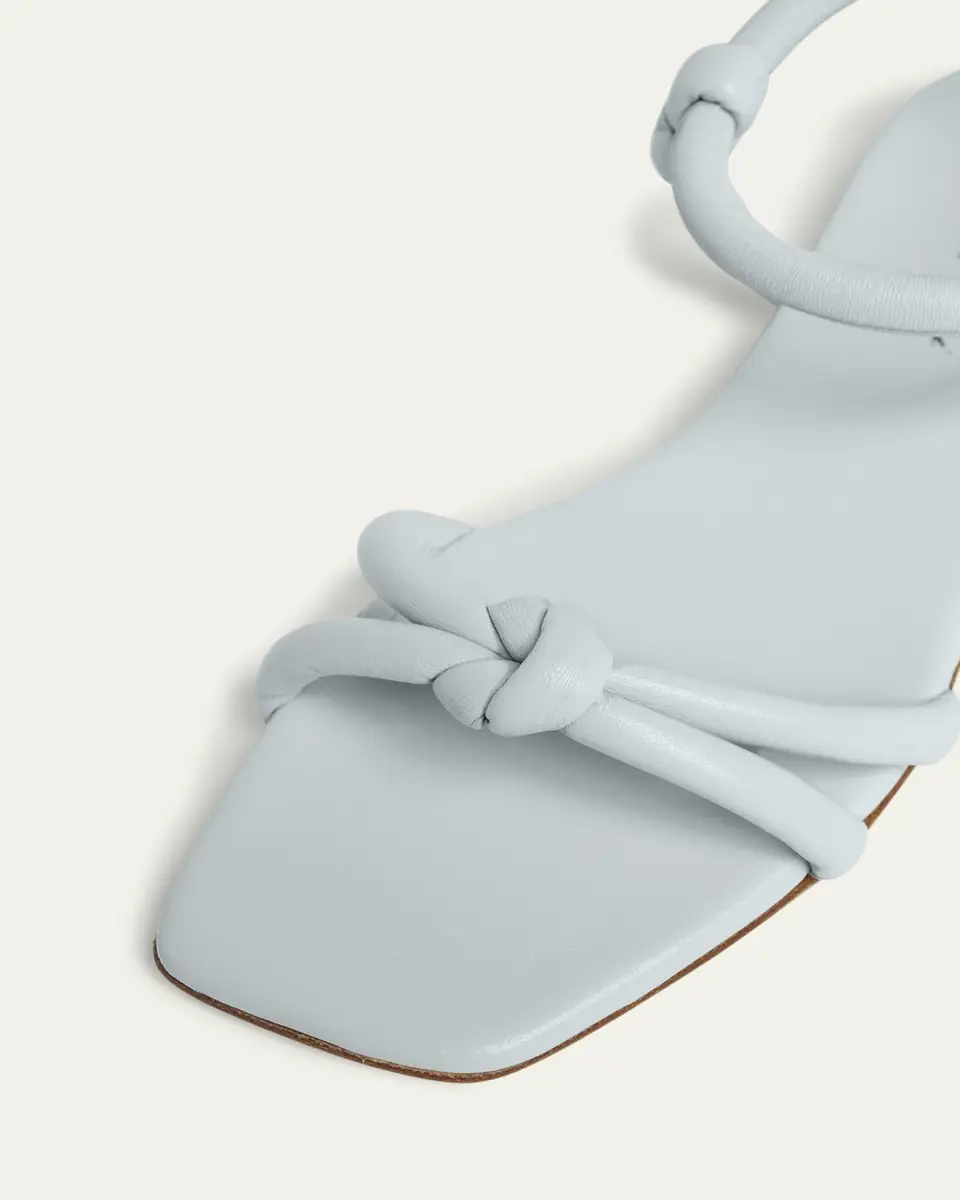 Gianvito Rossi Juno Knotted Leather Flat Sandals | Thumbnail 3