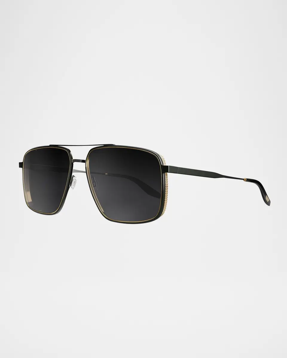 BARTON PERREIRA Men's Scaramanga 007 Titanium Aviator Sunglasses | Thumbnail 3 BARTON PERREIRA Men's Scaramanga 007 Titanium Aviator Sunglasses | Thumbnail 3