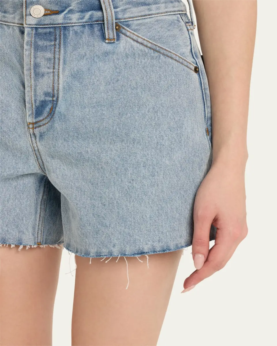 Still Here Cut-Off Denim Shorts | Thumbnail 5