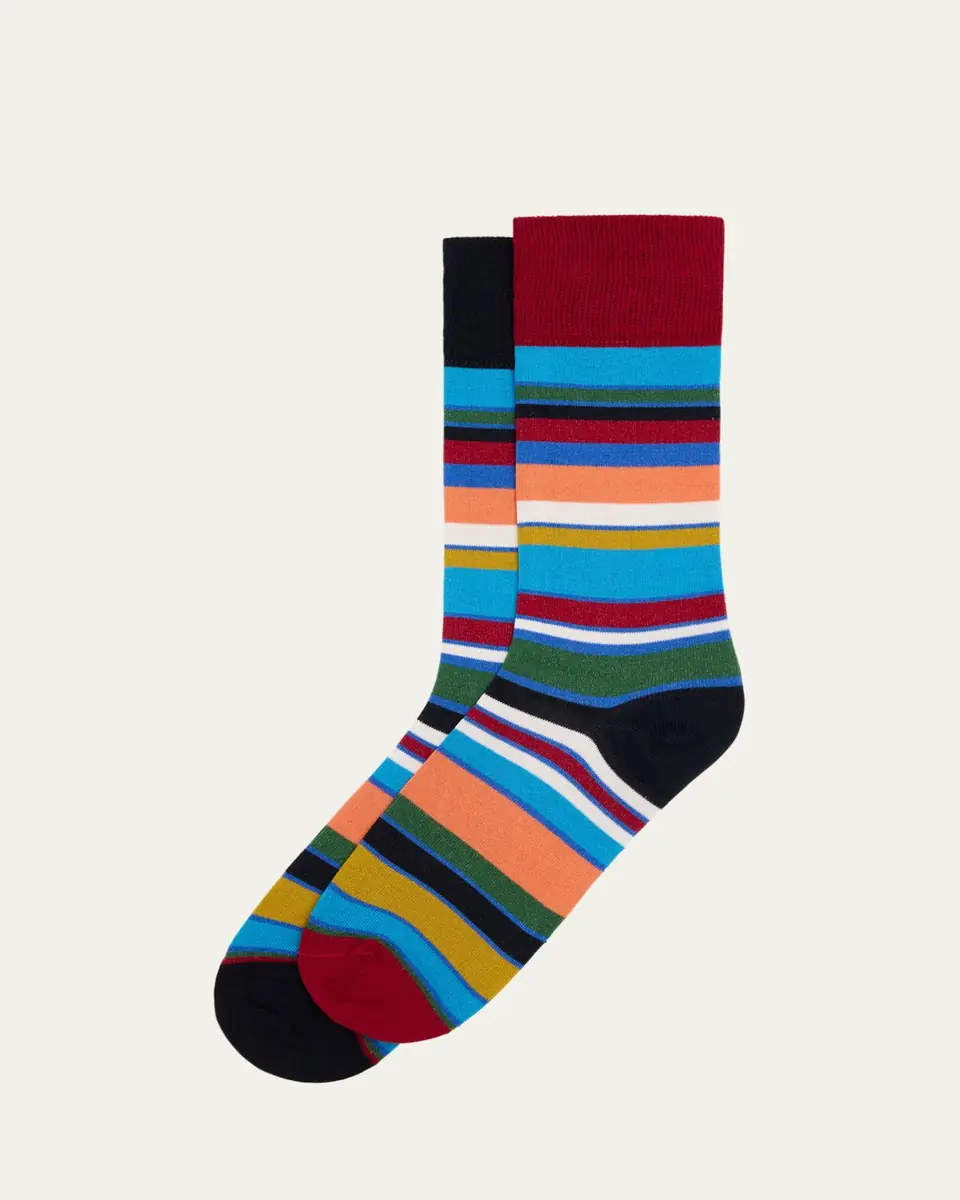 Paul Smith Men's Joao Odd Stripe Crew Socks | Thumbnail 4