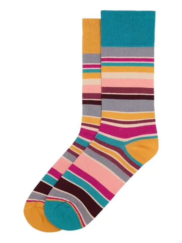 Men's Joao Odd Stripe Crew Socks Men's Joao Odd Stripe Crew Socks