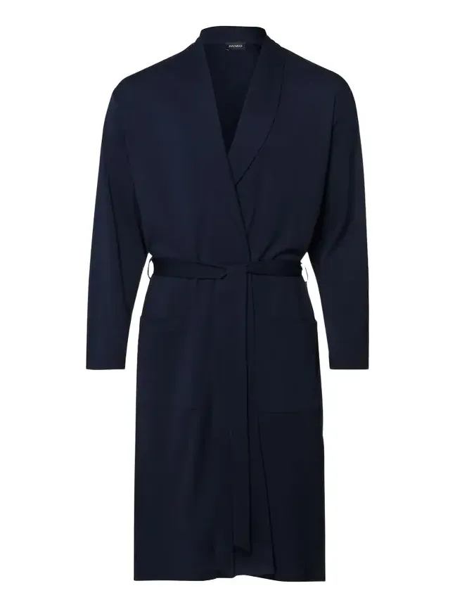 Hanro Men's Night Day Interlock Cotton Robe | Thumbnail 1 Hanro Men's Night Day Interlock Cotton Robe | Thumbnail 1