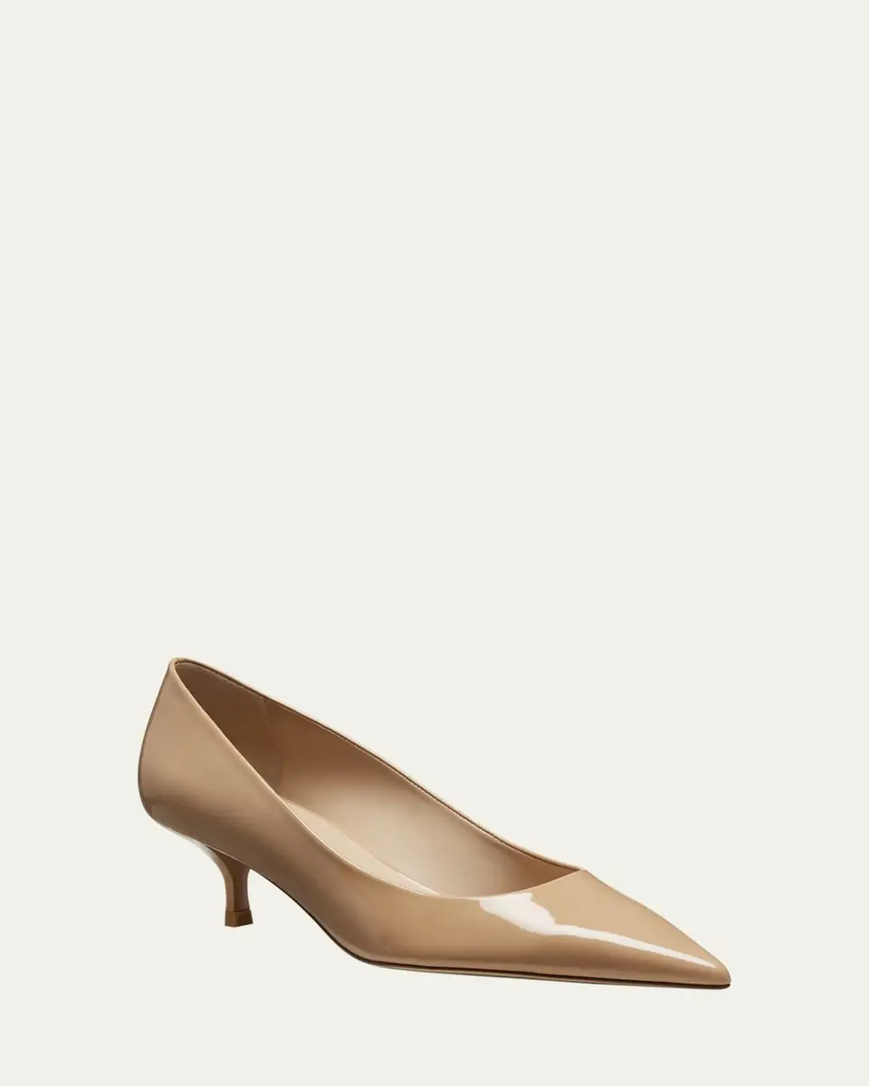 Stuart Weitzman Stuart Patent Kitten Pumps | Thumbnail 2