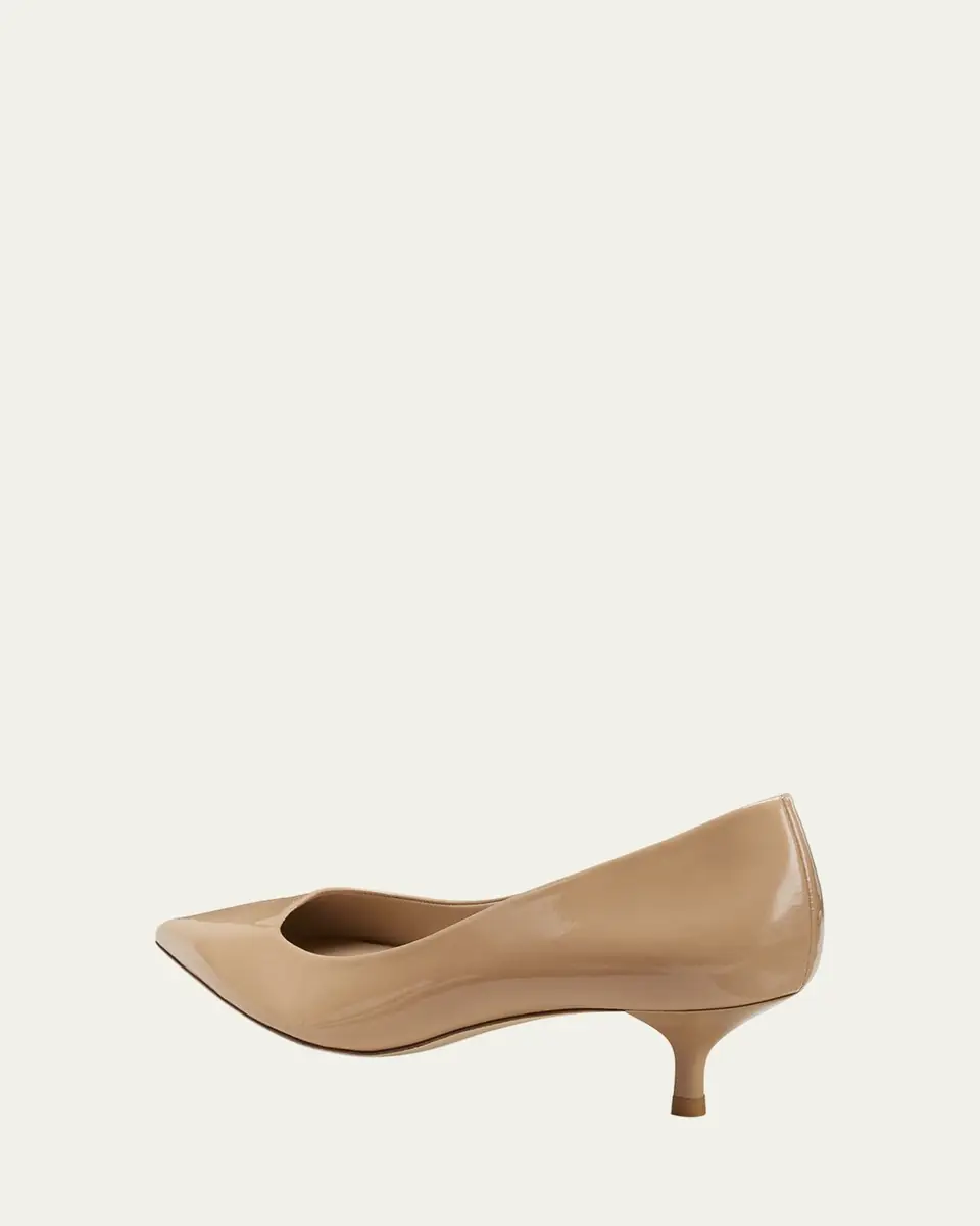 Stuart Weitzman Stuart Patent Kitten Pumps | Thumbnail 3
