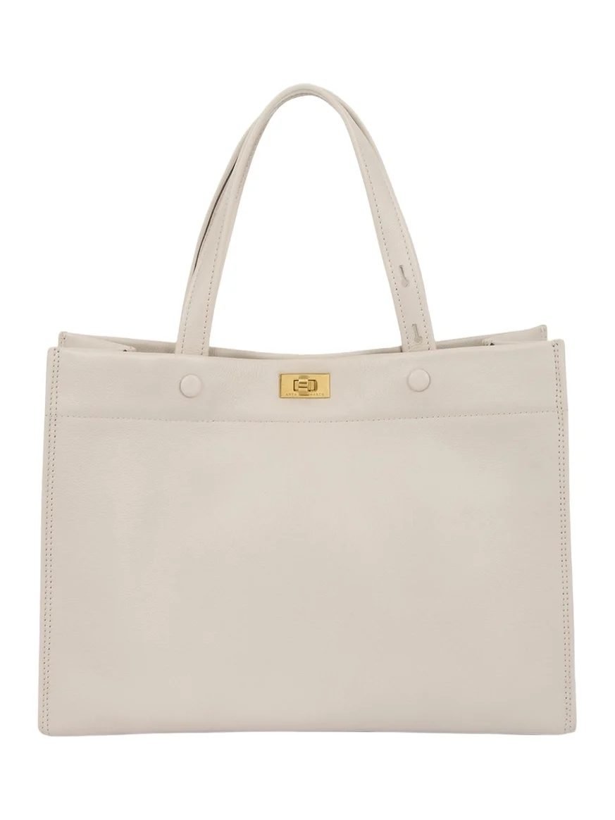 Anya Hindmarch Mortimer Small Calfskin Tote Bag