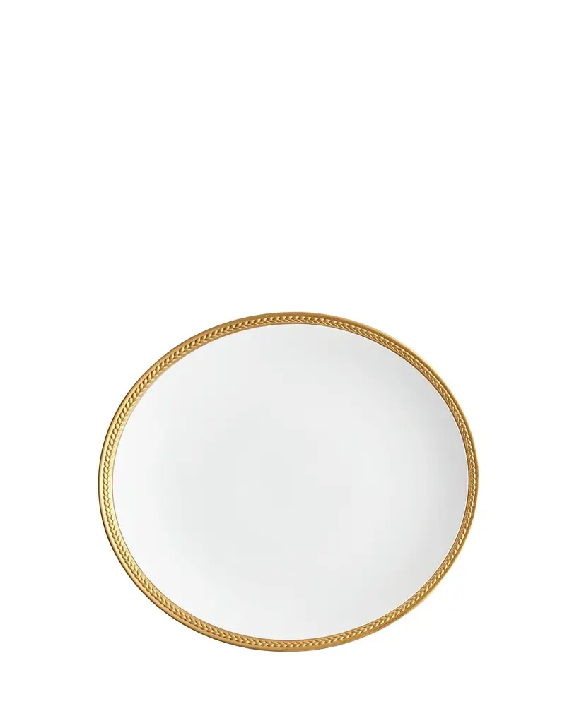 L'Objet Soie Tressee 24K Gold-Plated Dinner Plate