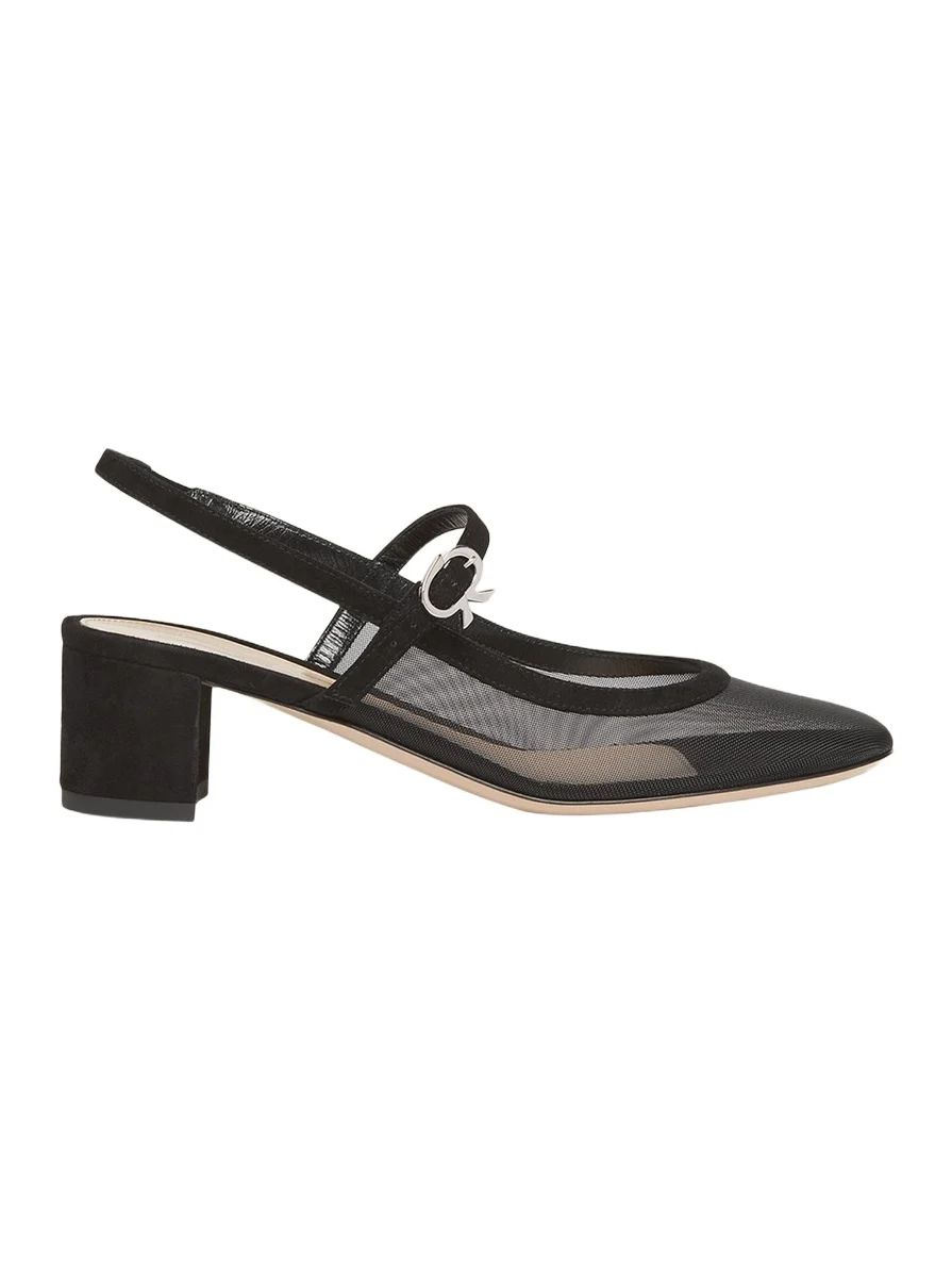 Mesh Mary Jane Ballerina Pumps Mesh Mary Jane Ballerina Pumps