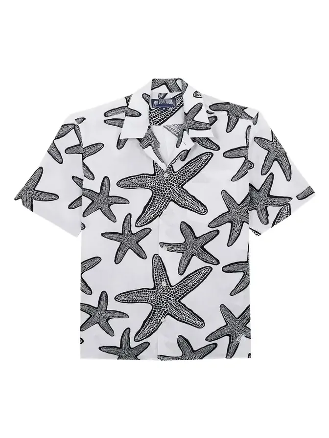 Vilebrequin Men's Starfish-Print Camp Shirt