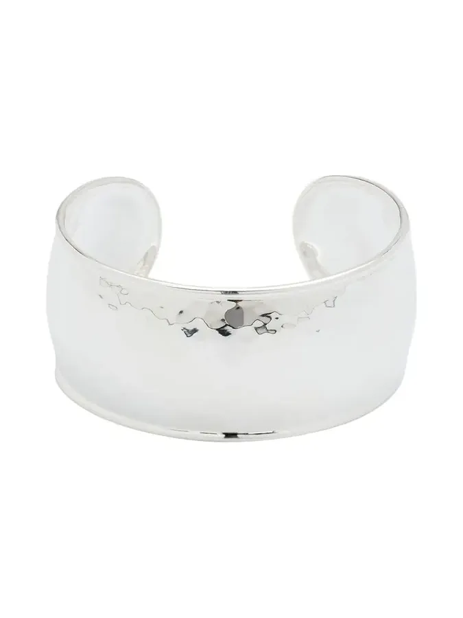Statement Hammered Cuff Bracelet in Sterling Silver Statement Hammered Cuff Bracelet in Sterling Silver