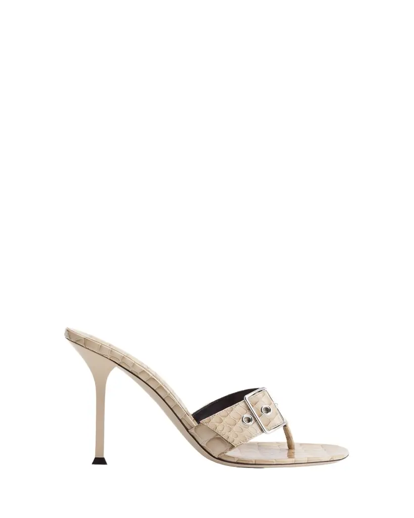 Christen Helix Croco Buckle Thong Sandals | Image 1 Christen Helix Croco Buckle Thong Sandals | Image 1