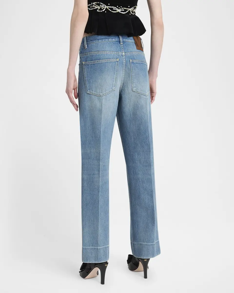 Valentino Garavani Straight Leg Denim Pants | Thumbnail 2