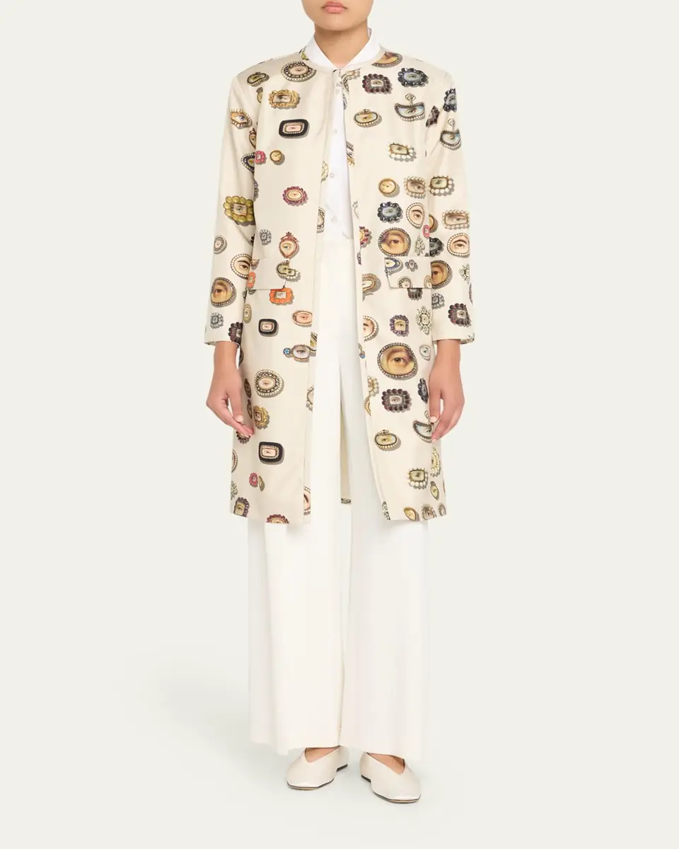 Libertine Lovers Eyes Silk Duster Coat | Thumbnail 2 Libertine Lovers Eyes Silk Duster Coat | Thumbnail 2