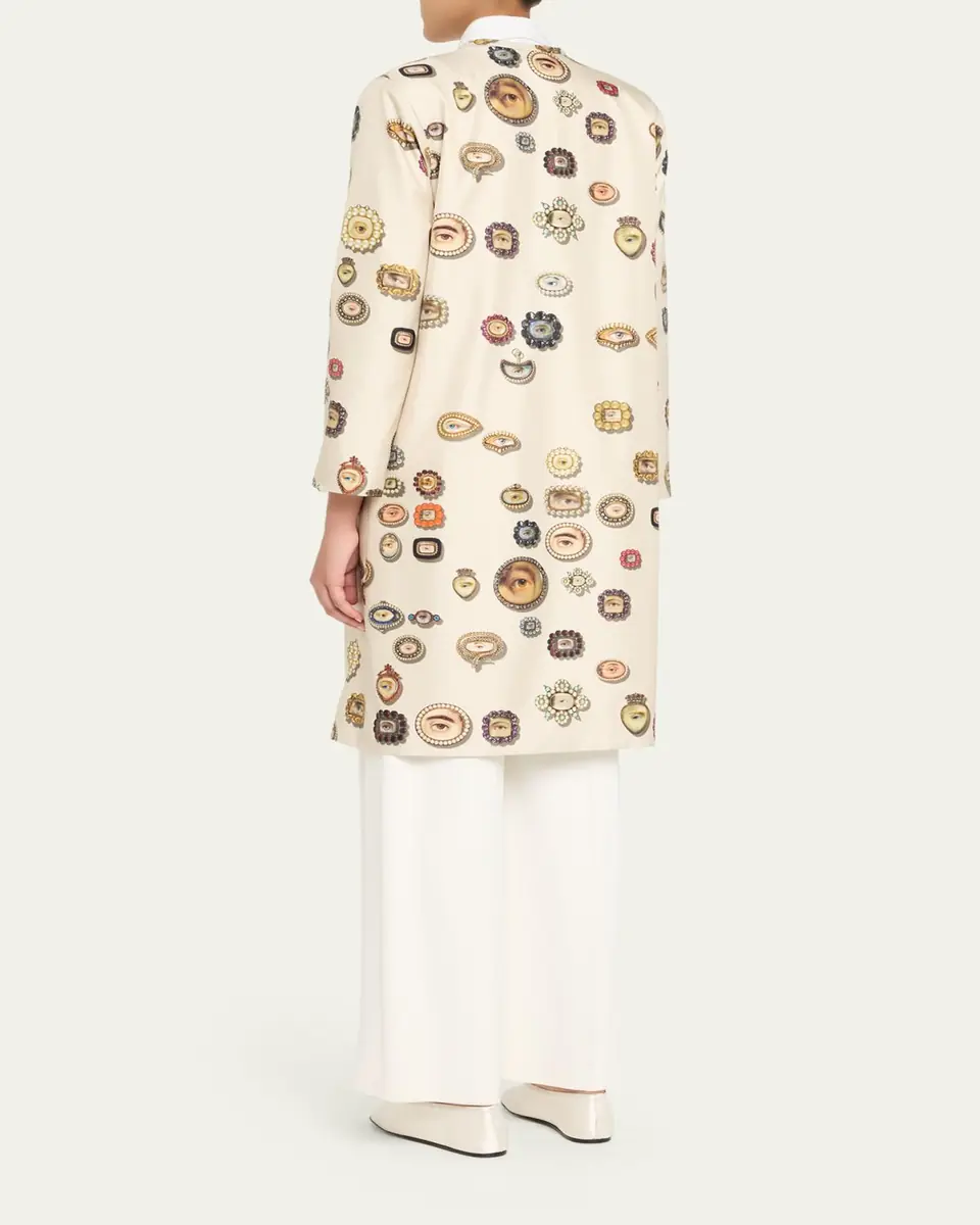 Libertine Lovers Eyes Silk Duster Coat | Thumbnail 3 Libertine Lovers Eyes Silk Duster Coat | Thumbnail 3