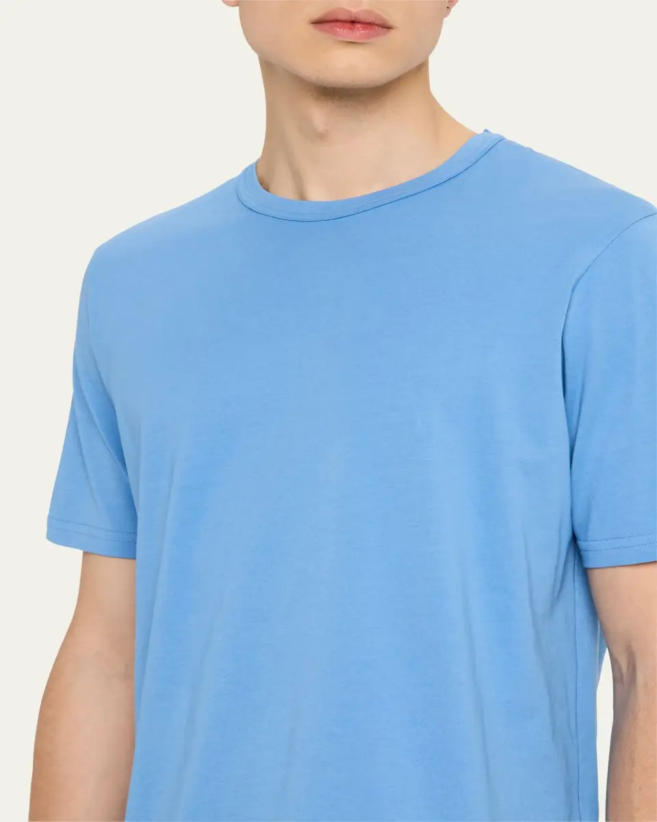 Gabriela Hearst Men's Bandeira Fine Cotton Jersey Crewneck T-Shirt | Thumbnail 2