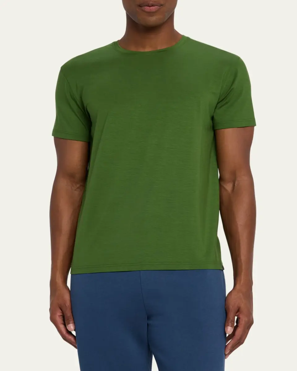 Derek Rose Basel Micro Modal Stretch Crewneck T-Shirt | Thumbnail 4 Derek Rose Basel Micro Modal Stretch Crewneck T-Shirt | Thumbnail 4