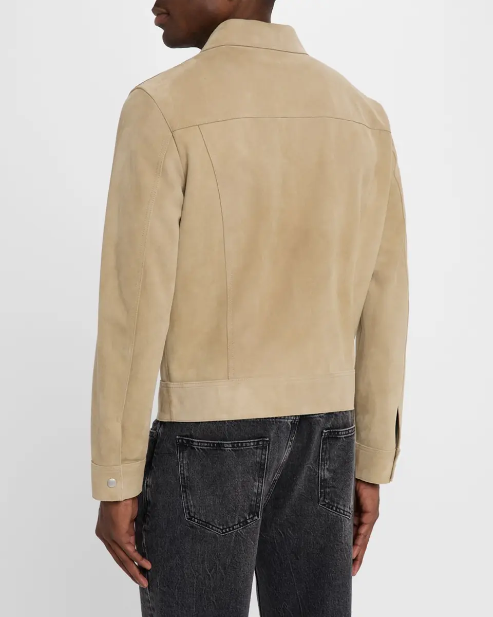 Frame Men's Suede Trucker Jacket | Thumbnail 2 Frame Men's Suede Trucker Jacket | Thumbnail 2