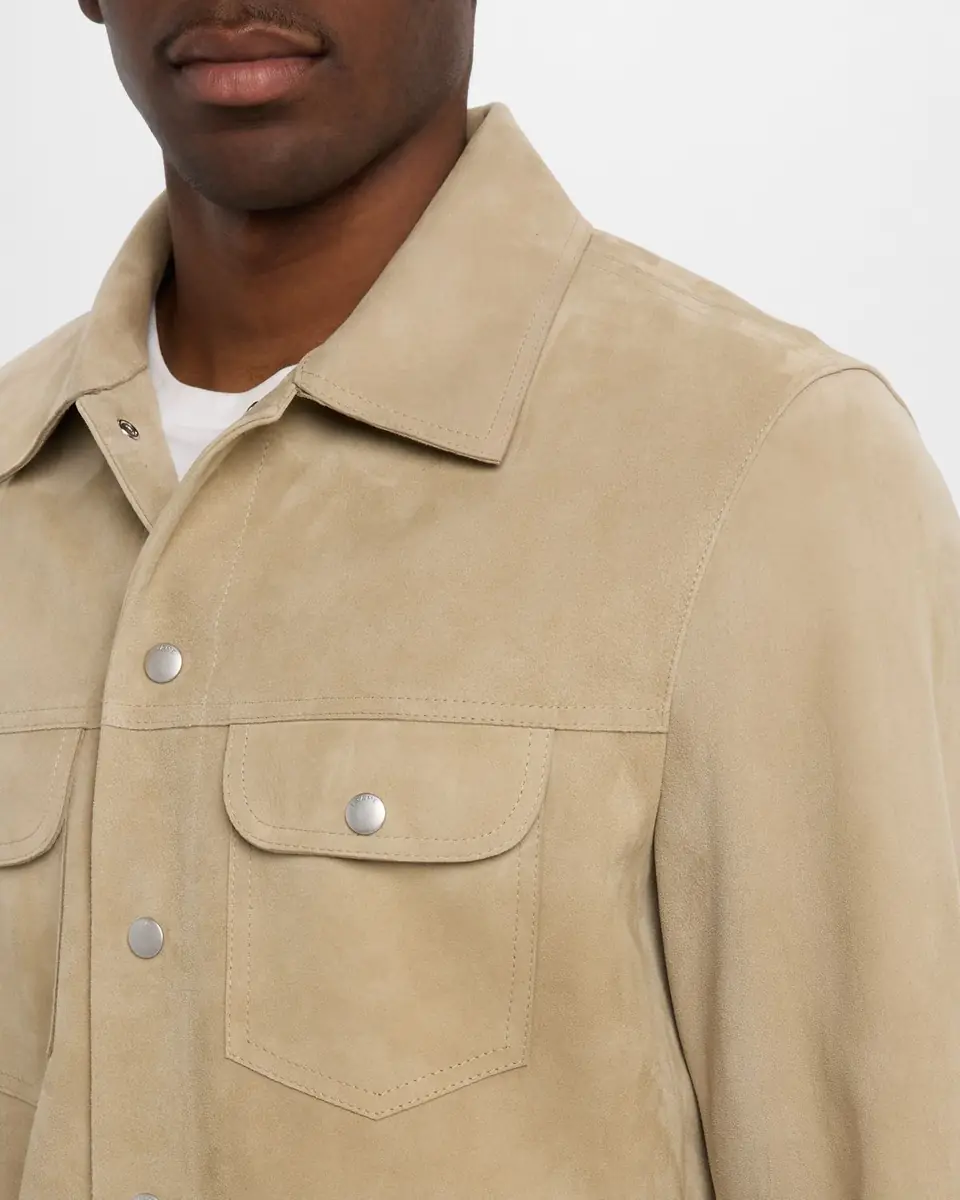 Frame Men's Suede Trucker Jacket | Thumbnail 4 Frame Men's Suede Trucker Jacket | Thumbnail 4