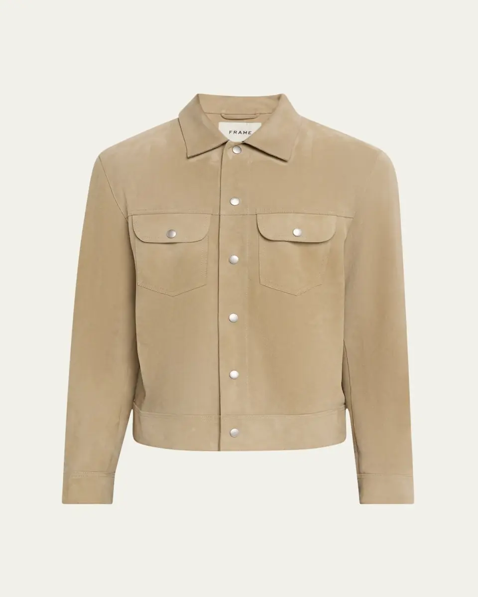 Frame Men's Suede Trucker Jacket | Thumbnail 5 Frame Men's Suede Trucker Jacket | Thumbnail 5