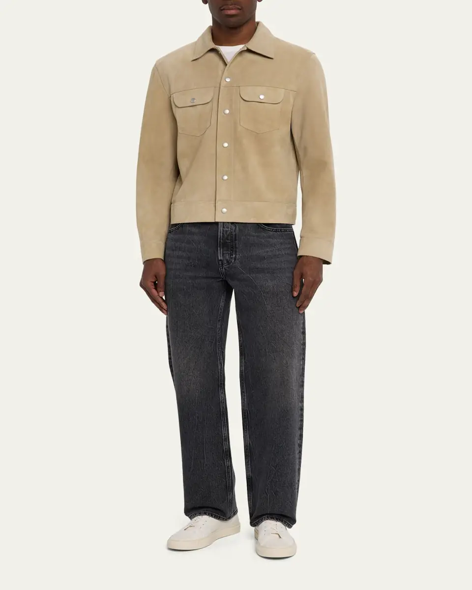 Frame Men's Suede Trucker Jacket | Thumbnail 6 Frame Men's Suede Trucker Jacket | Thumbnail 6