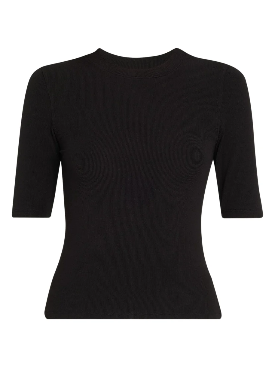 Frame Ribbed Crewneck Tee