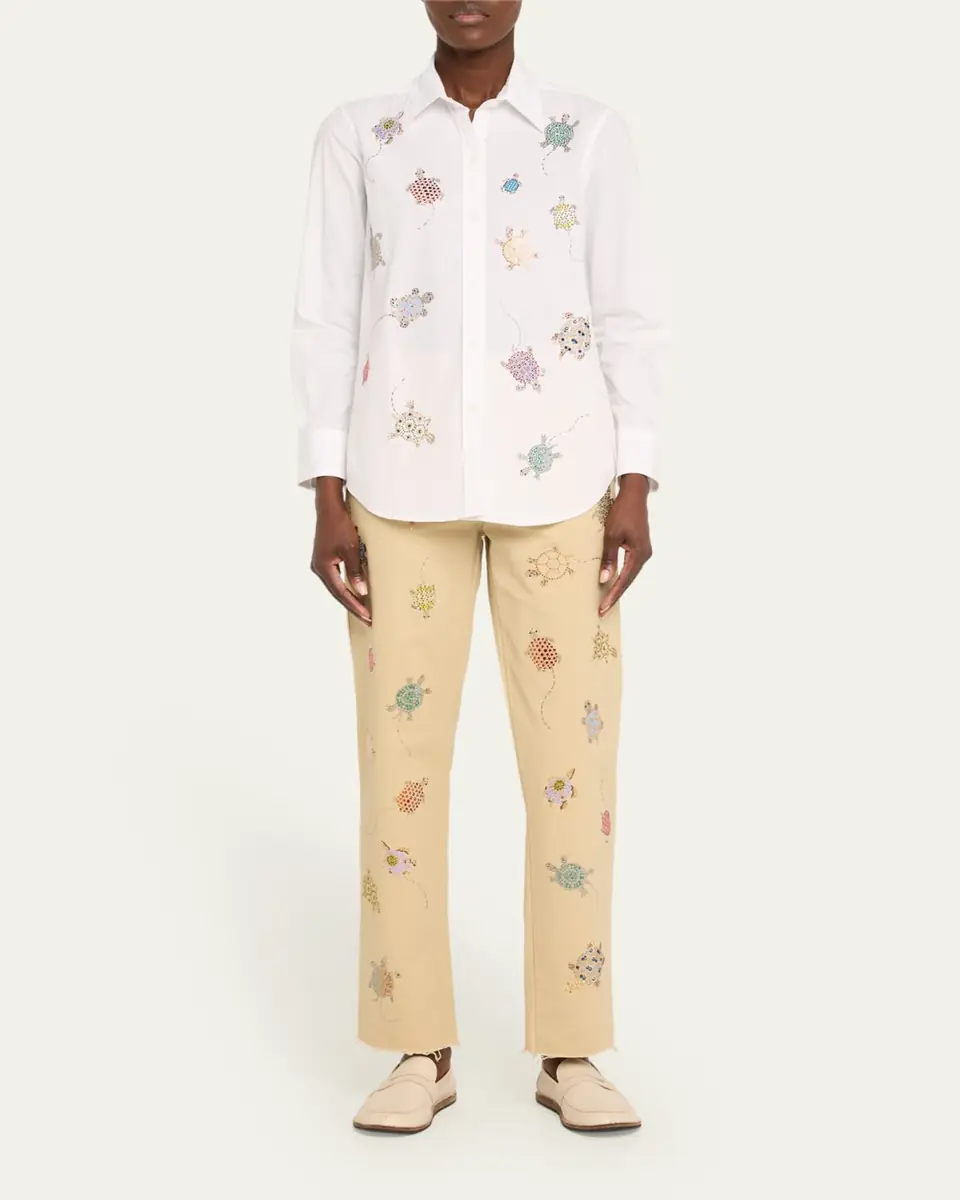 Libertine Turtle Time Embellished New Classic Shirt | Thumbnail 2 Libertine Turtle Time Embellished New Classic Shirt | Thumbnail 2