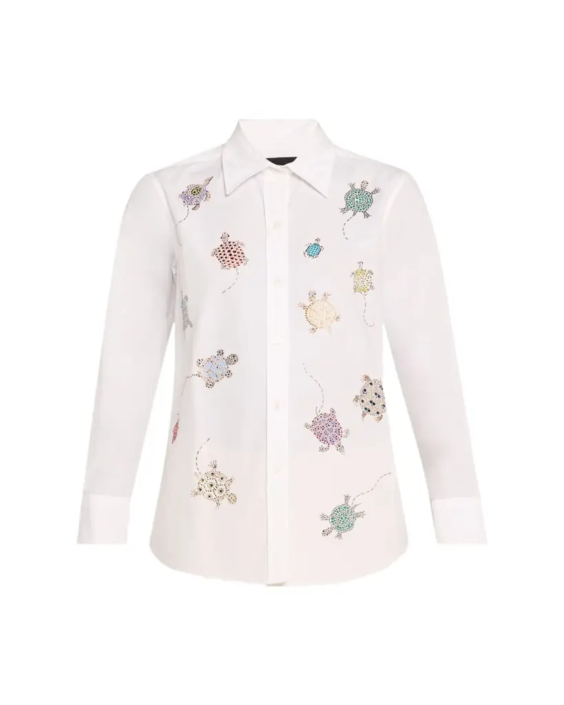 Libertine Turtle Time Embellished New Classic Shirt | Image 1 Libertine Turtle Time Embellished New Classic Shirt | Image 1