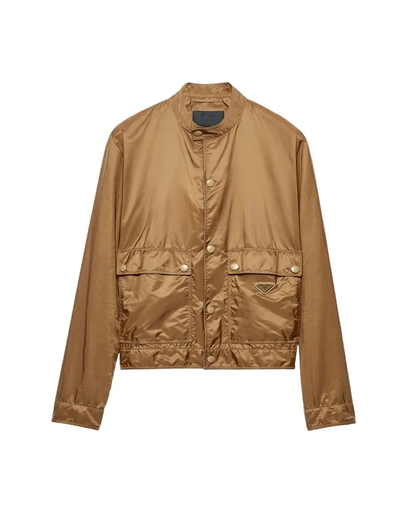 Prada Men's Re-Nylon Snap-Front Jacket | Image 1 Prada Men's Re-Nylon Snap-Front Jacket | Image 1