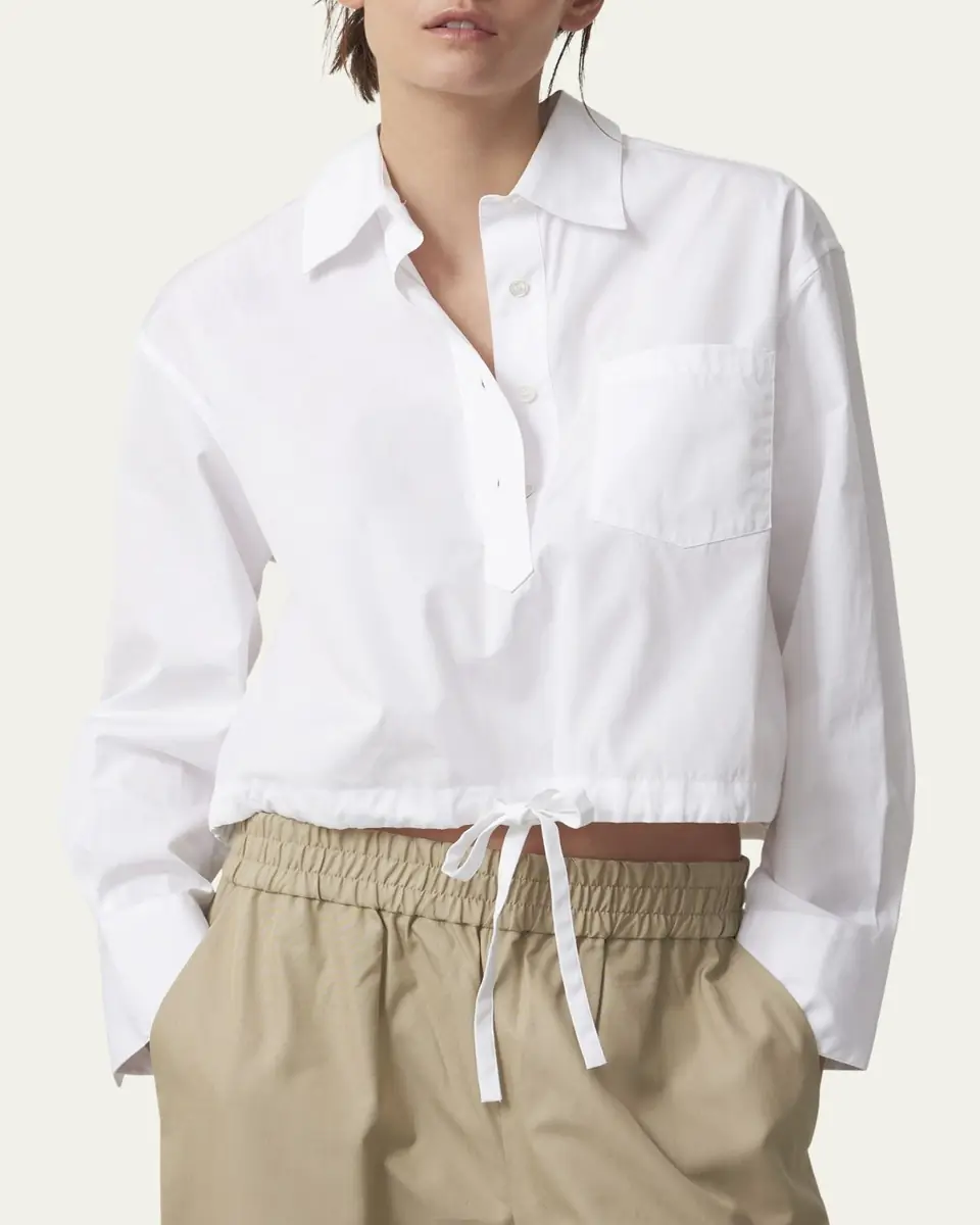 WE-AR4 Long-Sleeve Drawstring Cotton Shirt | Thumbnail 4 WE-AR4 Long-Sleeve Drawstring Cotton Shirt | Thumbnail 4