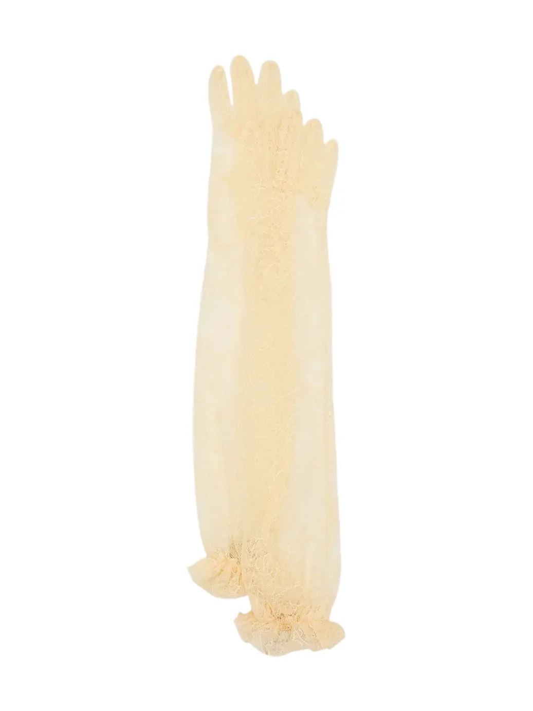 Valentino Garavani V-Logo Long Lace Gloves