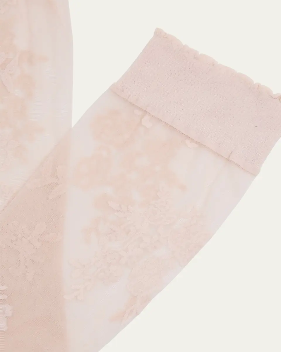 Valentino Garavani Knee-High Lace Socks | Thumbnail 3