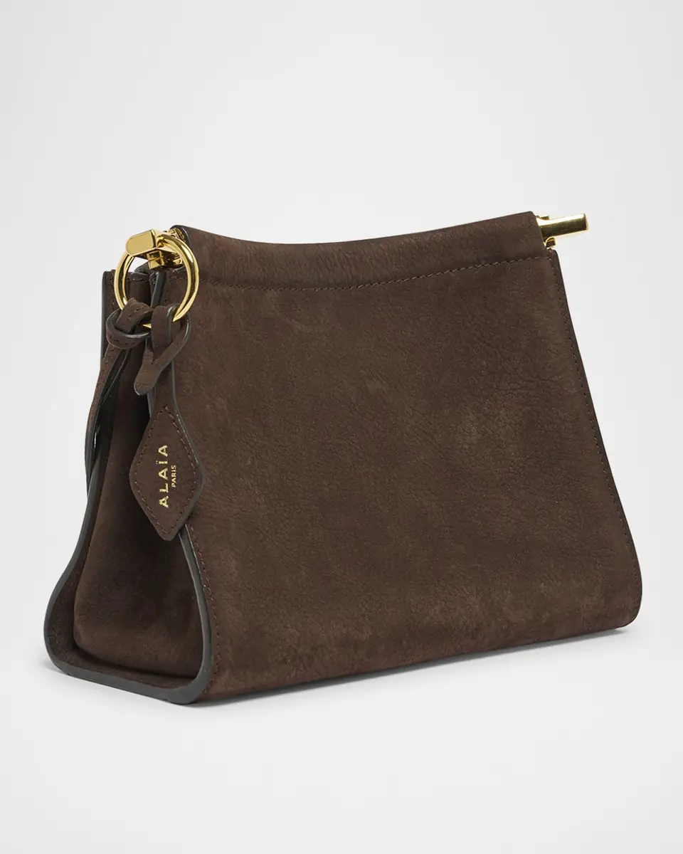 ALAÏA Le Click Small Shoulder Bag in Nubuck Leather | Thumbnail 2