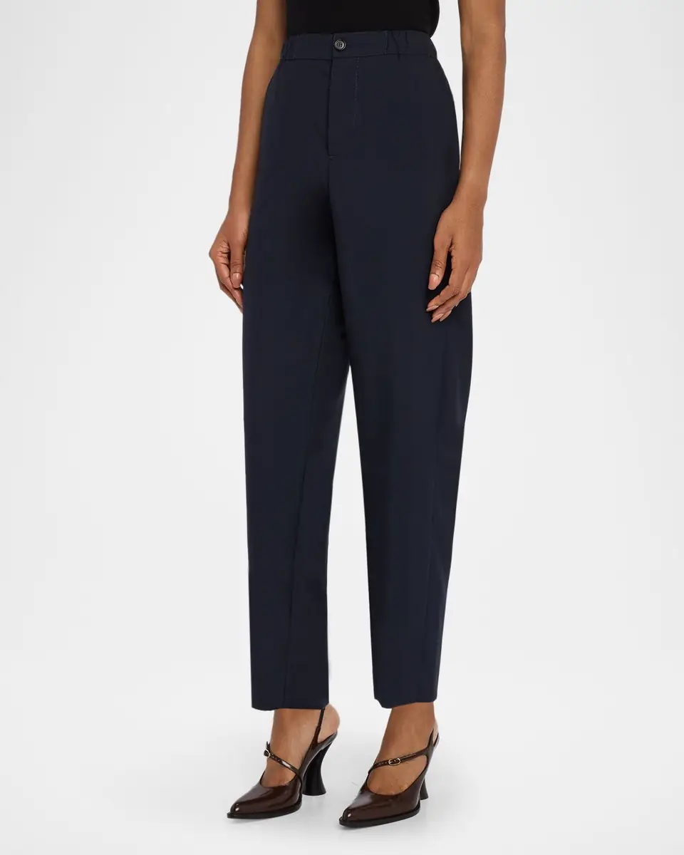 Marni Elastic Waistband Straight-Leg Trousers | Thumbnail 3 Marni Elastic Waistband Straight-Leg Trousers | Thumbnail 3