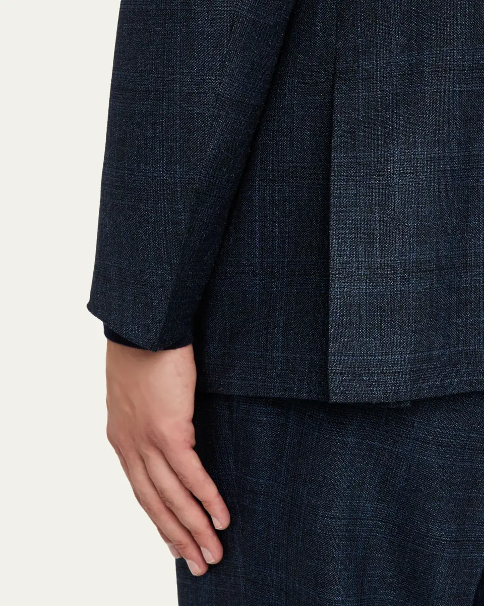 Kiton Men's Cashmere, Wool and Silk Plaid Two-Piece Suit | Thumbnail 3 Kiton Men's Cashmere, Wool and Silk Plaid Two-Piece Suit | Thumbnail 3