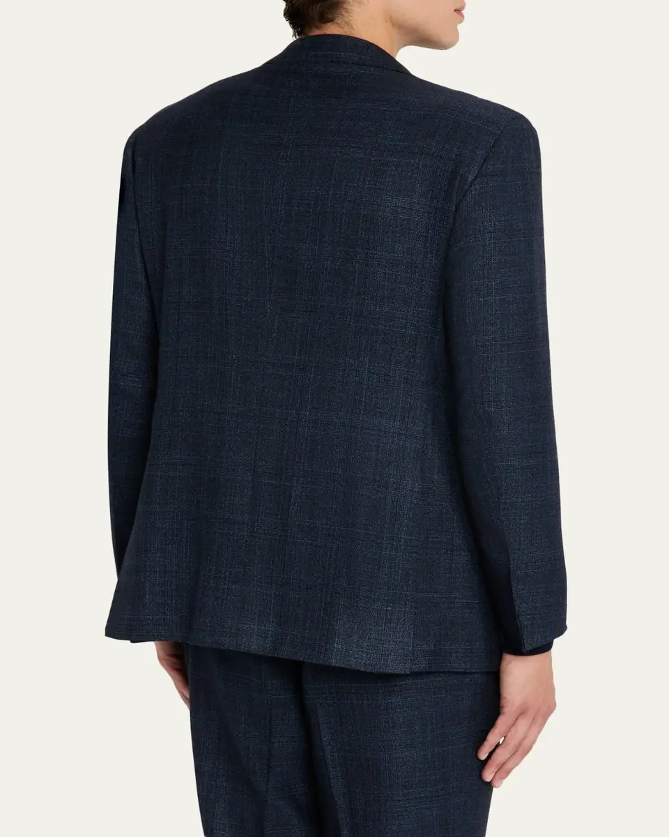 Kiton Men's Cashmere, Wool and Silk Plaid Two-Piece Suit | Thumbnail 5 Kiton Men's Cashmere, Wool and Silk Plaid Two-Piece Suit | Thumbnail 5