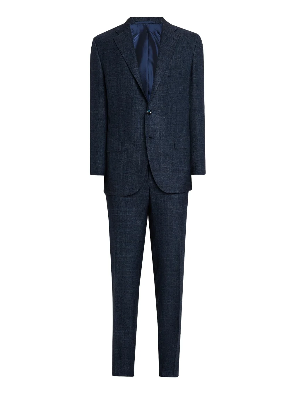 Kiton Men's Cashmere, Wool and Silk Plaid Two-Piece Suit