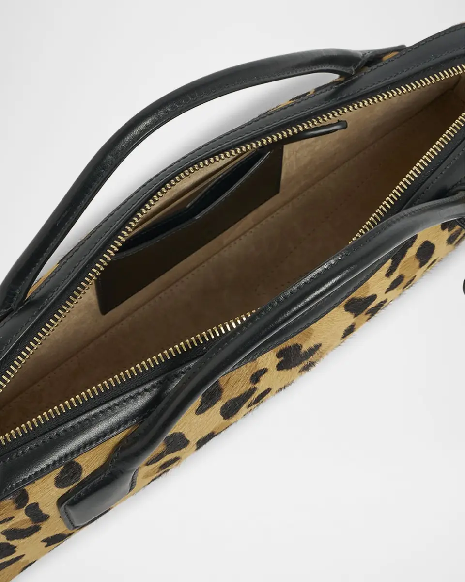 Alaïa Le Teckel Clutch Bag in Leopard Calf Hair | Thumbnail 4 Alaïa Le Teckel Clutch Bag in Leopard Calf Hair | Thumbnail 4