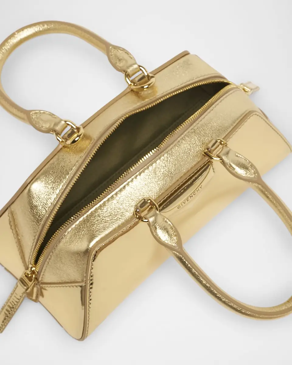 Givenchy Antigona Mini Top-Handle Bag in Mirror Laminated Leather | Thumbnail 3 Givenchy Antigona Mini Top-Handle Bag in Mirror Laminated Leather | Thumbnail 3