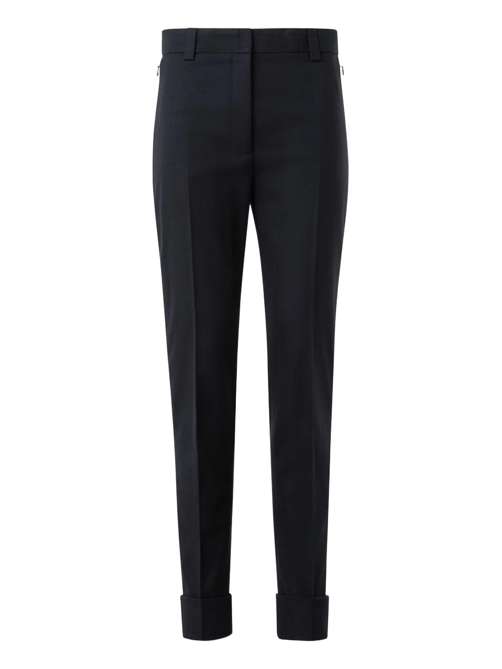 Maxima Wool Stretch Flannel Skinny-Leg Ankle Pants