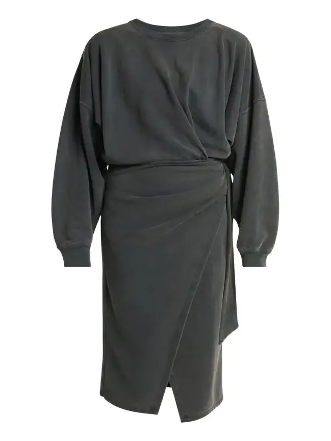 Sandrina Draped Sweatshirt Dress Sandrina Draped Sweatshirt Dress
