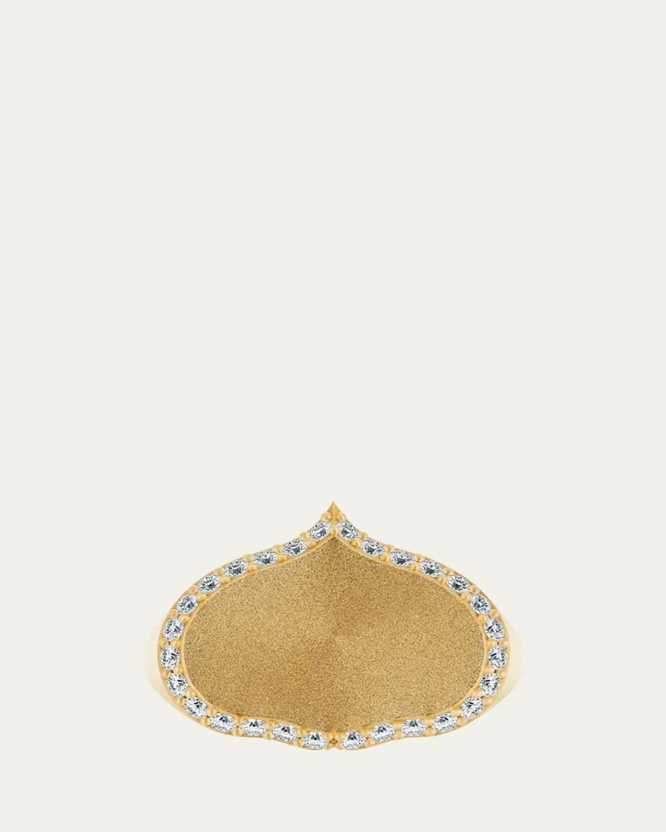 KAMAL Eye Adore Diamond Signet Ring | Thumbnail 2