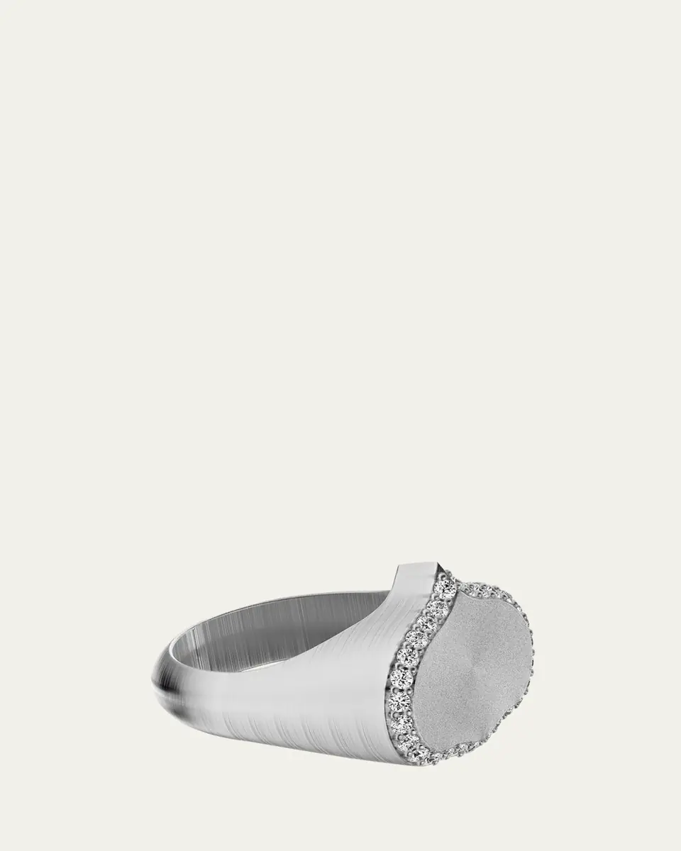 KAMAL Eye Adore Diamond Signet Ring | Thumbnail 4