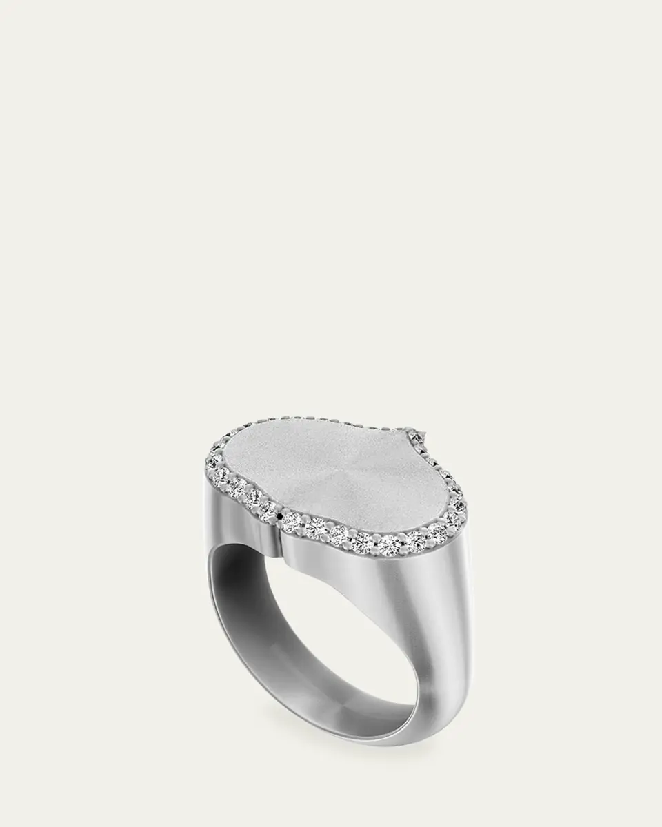 KAMAL Eye Adore Diamond Signet Ring | Thumbnail 6