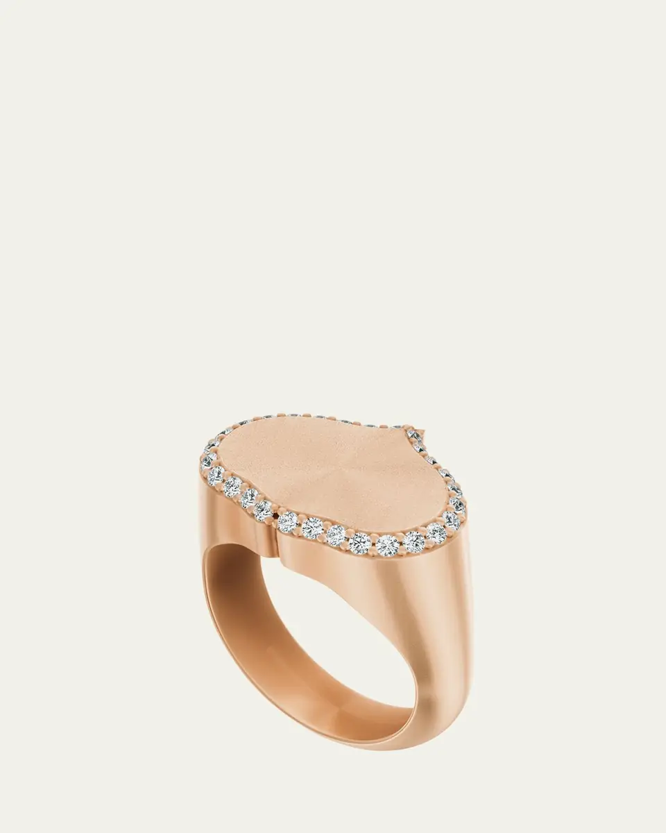 KAMAL Eye Adore Diamond Signet Ring | Thumbnail 8