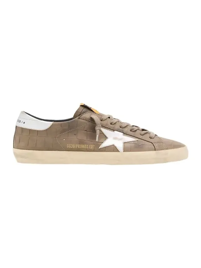 Men's Super-Star Croc-Printed Nubuck Leather Sneakers, Exclusive