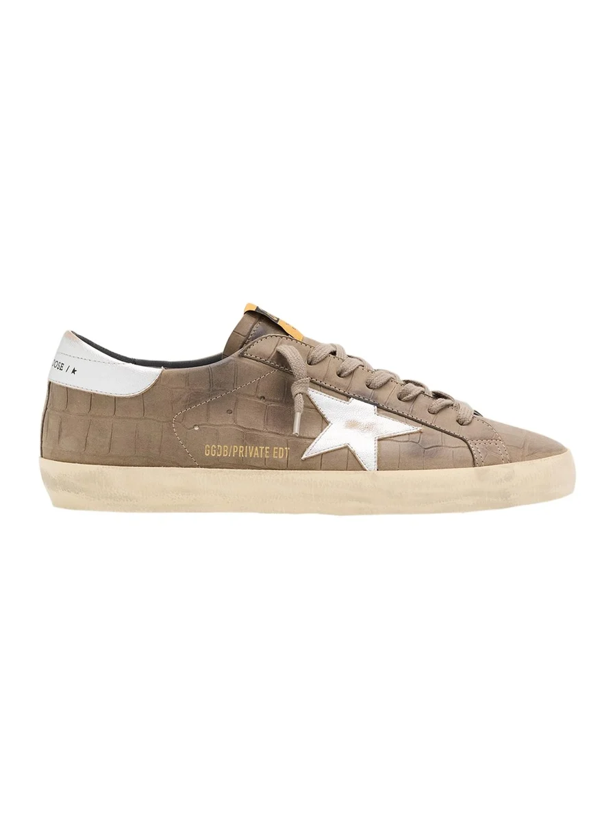 Golden Goose Men's Super-Star Croc-Printed Nubuck Leather Sneakers, Exclusive