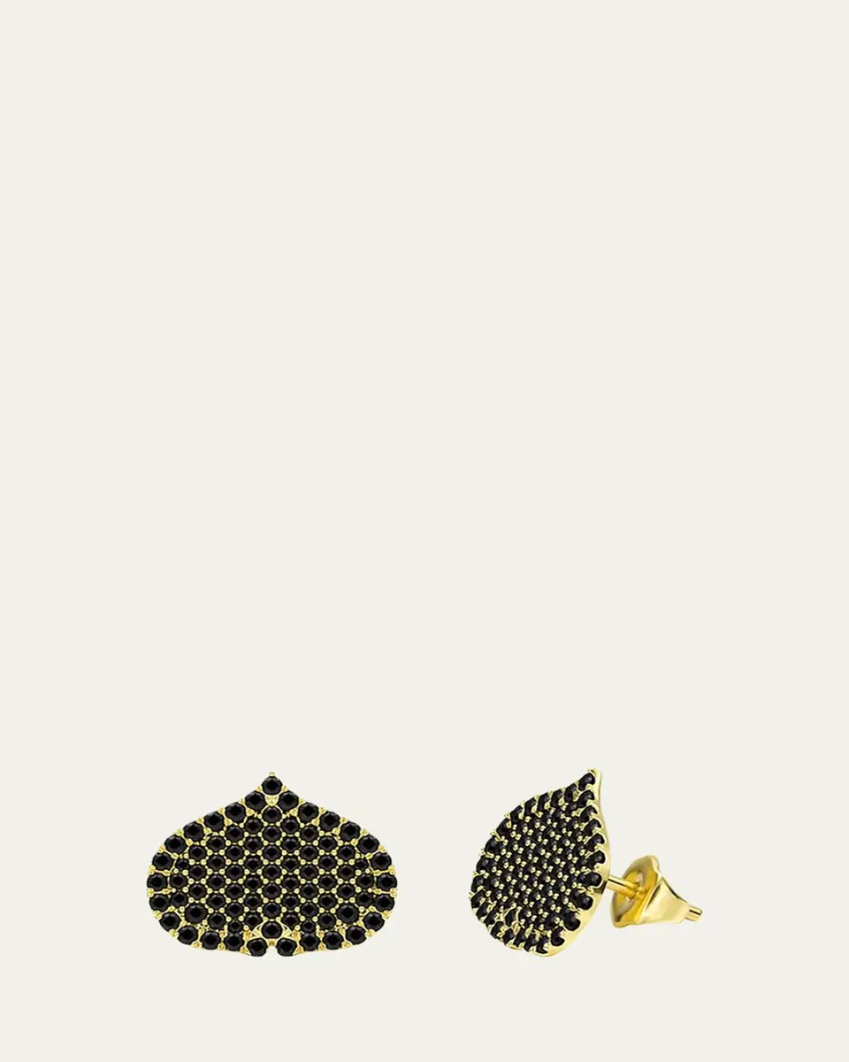 KAMAL Eye Adore Black Diamond Stud Earrings | Thumbnail 2