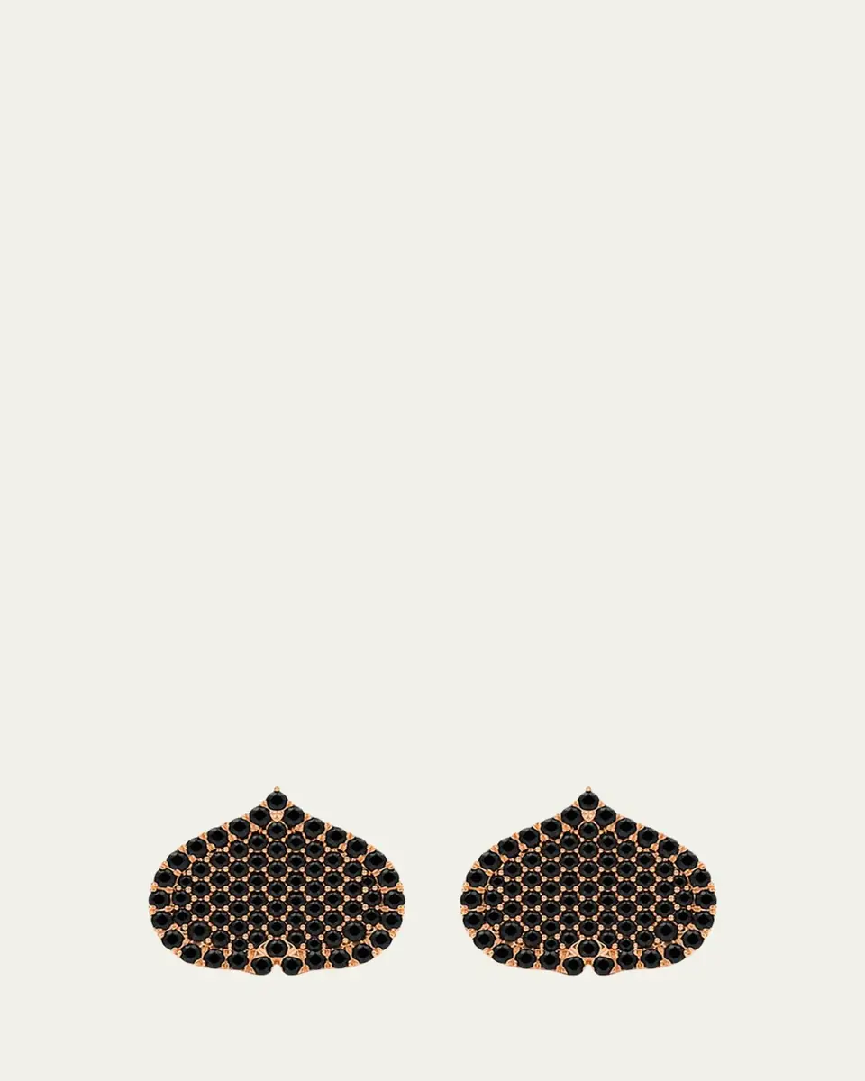 KAMAL Eye Adore Black Diamond Stud Earrings | Thumbnail 3