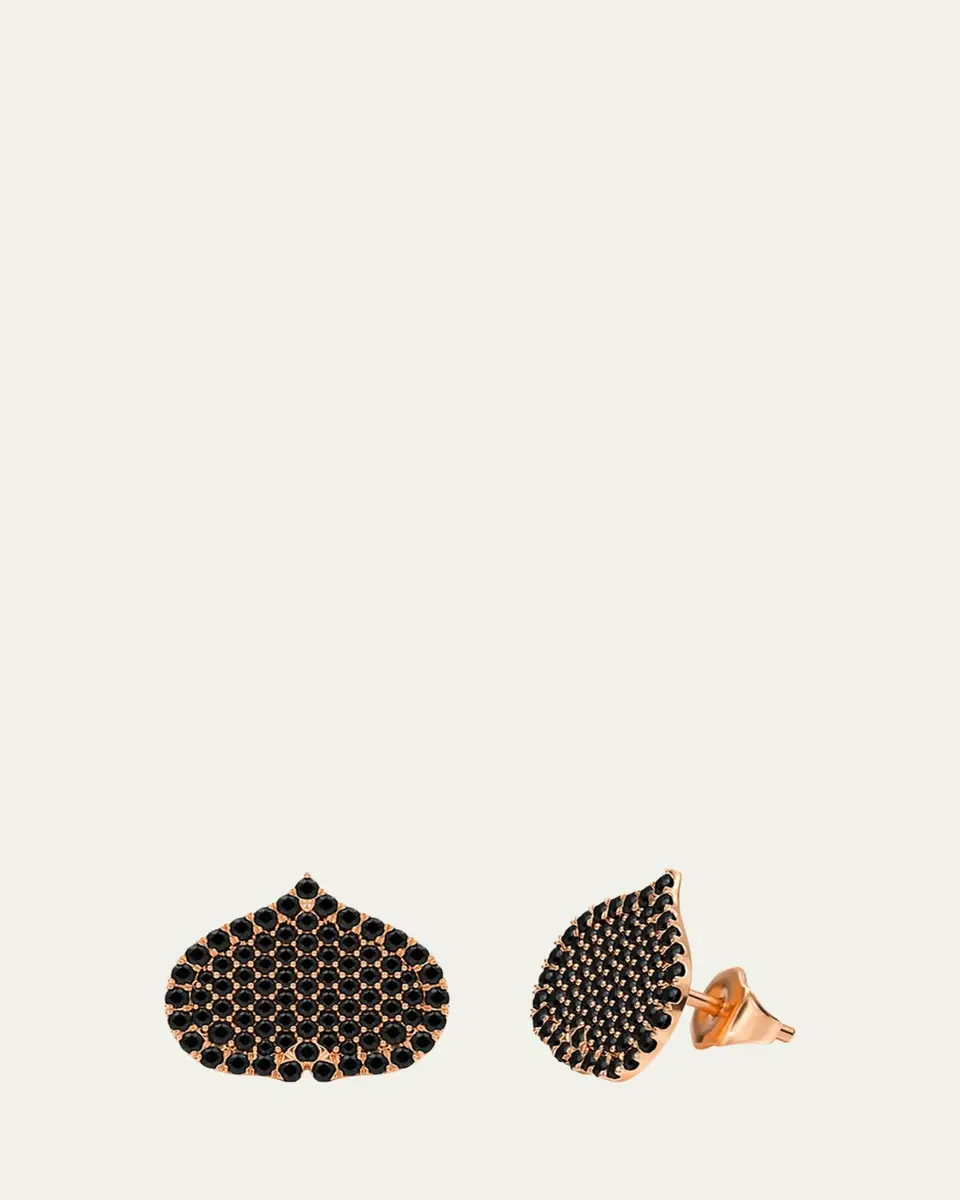 KAMAL Eye Adore Black Diamond Stud Earrings | Thumbnail 4