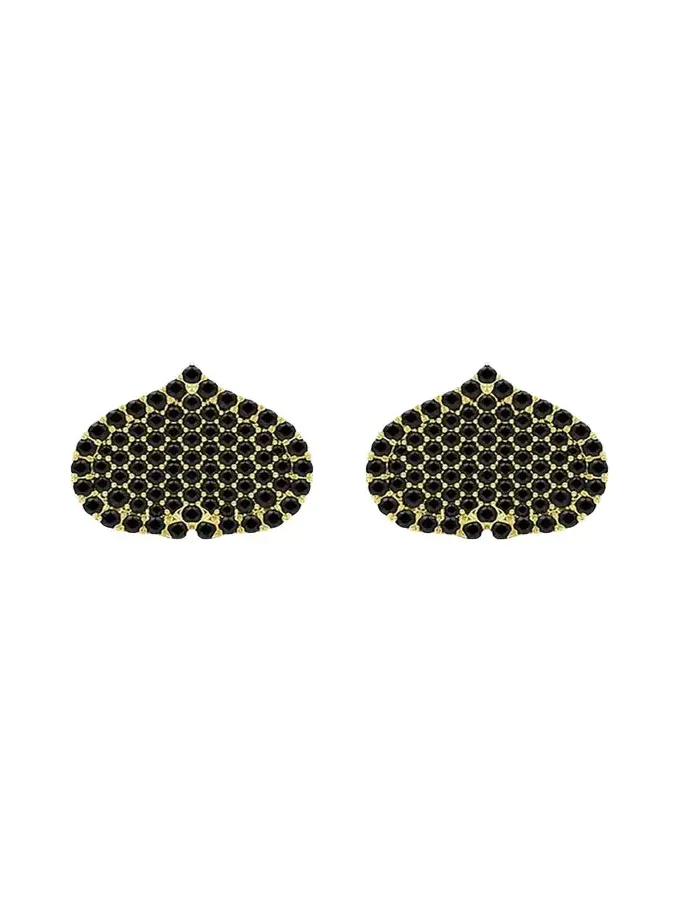Eye Adore Black Diamond Stud Earrings